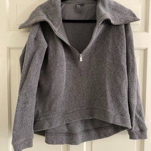 Gray, Zip Up, Size 6 US, Sweaty Betty